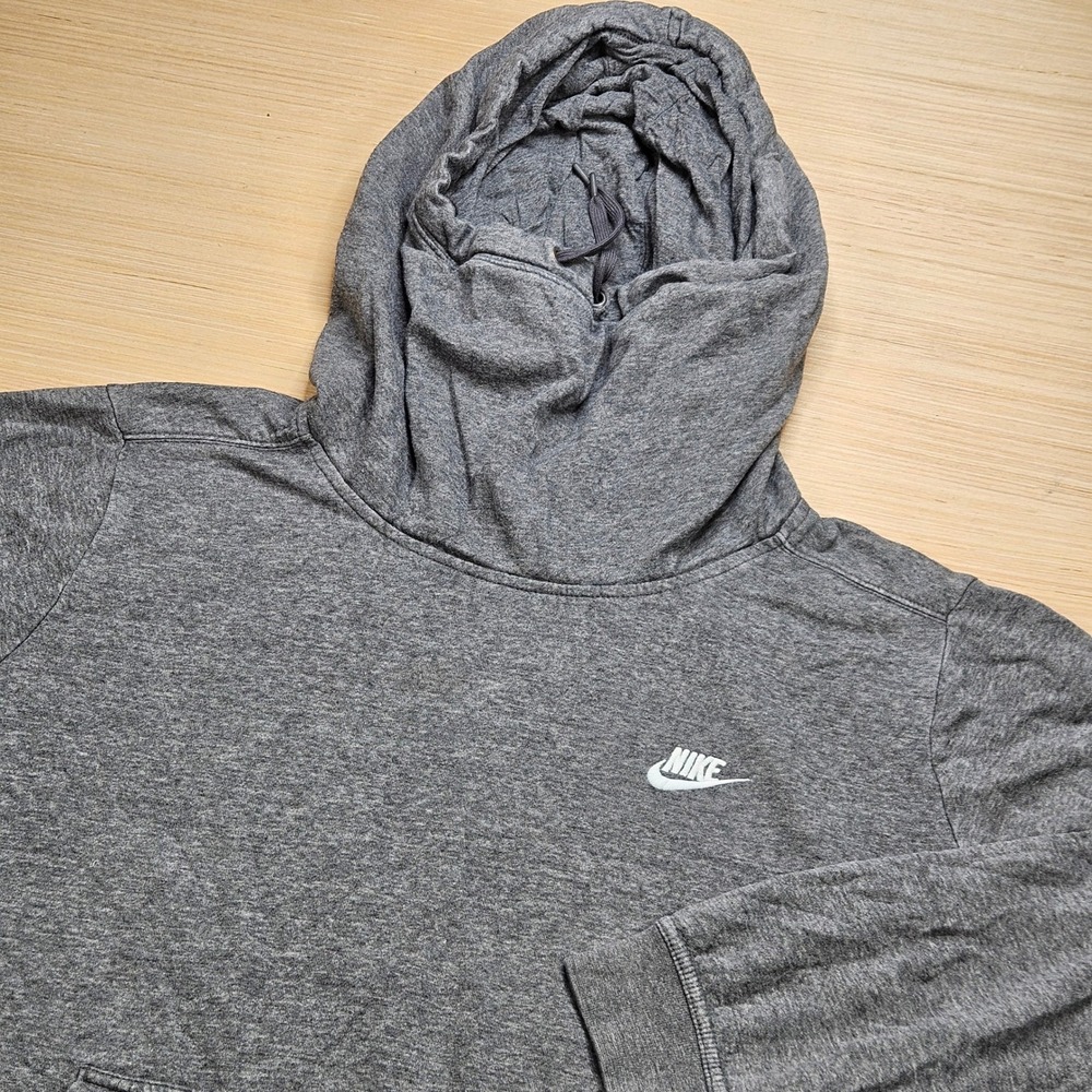 Nike Essentials Hoodie Womens 3X Gray Funnel Neck Pullover 942100-071 Sportswear